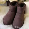 Högkvalitativ Kvinnors 58541 Classic Mini Boots Womens Snow Boots Vinter Boot Leather Boot Certificate Dammsuga Gratis frakt