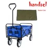 Amerikaanse voorraad, DHL Shipping Blue Folding Wagon Garden Shopping Beach Cart Inklapbaar speelgoed Sportwagen Rode Draagbare Reisopslag Winkelwagen W22701512