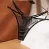 Malha feminina sem costura calcinha bordada borboleta transparente roupas ￭ntimas de cristal baixa cintura sexy lingeries tanga t cal￧as g string brikes