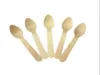 Disposable Wooden Spoon Mini Ice Cream Spoon Wood Dessert Scoop Wedding Party Tableware Kitchen Accessories Tool5885163