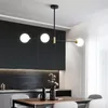 2020 Nordic Dinning Room Kroonluchter Verlichting Moderne Glazen Bal Kroonluchter Lamp voor Keuken / Eetkamer Vintage Haing Light armatuur