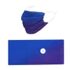 Women Headband And Face Mask Graduated Color Hair Accessories Head Band With Masks Button For Sport Yoga