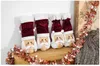 Christmas Glasses Santa Claus Wine Bottle Bag Set Red Husband Sacks Gift Bag1