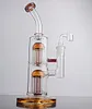 Pipa ad acqua in vetro Recycler Oil Rigs Narghilè Arm Tree Perc inebriante Rig water Bong Chicha con 14mm Banger