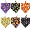 Boże Narodzenie Pet Triangle Scarf Happy Halloween Dynia Wesołych Świąt Christmas Elk Dog Szalik Pet Regulowany Saliva Ręcznik 70 * 48 * 48 cm