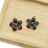 whole 100pcs Fashion classic Cute Enamel Flower Charms Pendant Necklace Bracelet DIY Unique Women Jewelry Accessory237s