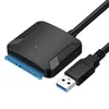 USB 3.0 till SATA Adapter Converter Cable 22pin SATAIII till USB-adaptrar för 2,5 "SATA HDD SSD