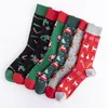 Bas de noël pour hommes et femmes, chaussettes de Sport décontractées avec dessin animé, bonne année, pour la maison