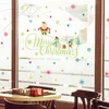 メリークリスマスグロースノーマンウォール蛍光ステッカーリビングルームの発光ステッカー窓の装飾ホームモールDHL送料無料