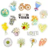 50 st Kawaii blommor daisy vattentäta vinyl klistermärken pack för barn tonåringar vuxna till DIY laptop vattenflaska bagage scrapbook cykel guita