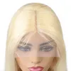 ISHED 13X1 T PART WIG BLONDE COLURE BRASILIAN PRINGE HUN HARS WIGS 613 Кружевый парик для женщин всех возрастов Peruvian Indian7030657