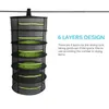 Drying Net Multi-Layer Hanging Basket with Zipper Folding Dry Rack Herb Dryer Bag Mesh for Herbs Flowers Buds Planting Drying