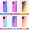 Obudowy telefonu komórkowego na iPhone 15 Pro Max 14 Plus 13 mini 12 11 Gradient na poduszkę powietrzną kolorowy przezroczysty przezroczysty miękki guma silikonowa pokrywa TPU