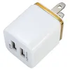 Högkvalitativ 5V 2.1 + 1A Double USB AC Travel US Wall Laddare Plug Dubbel laddare till Samsung Galaxy HTC Smart Phone Adapter DHL Gratis frakt