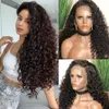 Djup del 150 Curly Human Hair Wig 136 Spets Front Human Hair Wigs Pre Plucked Wet and Wavy Bob Wig Peruvian Remy Hair2939818