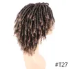 Dreadlock gehaakte haarpruiken Zachte korte veerkrachtige krullende synthetische pruiken voor zwarte vrouwen Synthetische gehaakte Soul Locs vlechtpruiken9034770