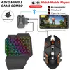 4 in 1 Bluetooth Gaming Keyboard Mouse Converter Combo for Smartphone PC PUBG Mobile Game Accessories