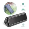 Portable Speakers -Solar Bluetooth Speaker With 5000Mah Power Bank, Wireless 4.2 12W Stereo Subwoofer Bass, Ipx6 Wat