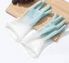 Housework dishwashing gloves female waterproof wear-resistant thin kitchen washing cleaning rubber glove household laundry durable latex rub