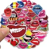 50 Pack Geen Herhalingen Sexy Lip Sticker Cartoon Graffiti Stickers Persoonlijkheid Bagage DIY Dame Lip Decals PVC Zoenen Pictures9392511