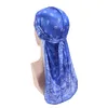 Silky Durag voor Mannen Paisley Patroon Print Bandana Cap Hip Hop Hoofddeksels Ademend Doo Rag Pruiken Piraat Hoed Haaraccessoires