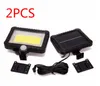 .100LED COB SOLAR Zasilany Light Street Spotlight Lampa Słoneczna Outdoor Ogród Security Night Wall Split Light Oświetlenie słoneczne 2 sztuk