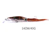 6pcslot 14cm40g lebensee Fischereiköder -Set Künstlicher Wobbler -Jig -Tintenfisch Köder