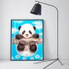 Evershine Diamond Malowanie zwierzęcia 5D DIY Full Square Diamond Hafdery Panda Mozaiki Rhinestones Picture Dekoracja domowa 5013974