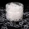 Environ 500pcs Box Box Elastic TPU Hair Holder Tie Gum Rings Rubber Band Brope Silicone Ponytail Girls Girls Hair Accessories22438743753