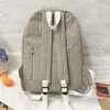 Moda menina faculdade saco de escola simples mulheres mochila corduroy packbags para o saco de ombro de viagem adolescente
