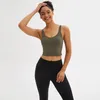 1 PZ Pantaloncini da yoga da donna senza cuciture Sport da donna Top da palestra Abbigliamento da corsa da donna Fitness Sport Yoga Reggiseno senza maniche