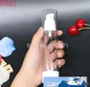 メイクアップ30ml 50ml白透明プラスチックエアレス真空ポンプトラベルボトル空の化粧品容器包装10pcs