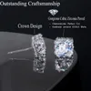 CWWZircons 2020 nouveau design couleur or blanc couronne carrée zircon cubique grand poteau boucles d'oreilles pour les femmes CZ0291141519