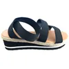 Sommarsandaler Kvinnor Kilar Plattform Damskor Godisfärg Fritidsflickor Slip On Strap Cross Plus Size 2022