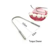 Stainless Steel Tongue Scraper Cleaner Fresh Breath Cleaning Coated Tongue Toothbrush Dental Oral Hygiene Care Tools