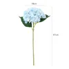 Forniture per feste Ortensia artificiale Fiori decorativi Testa 47 cm Seta finta Singolo tocco reale Ortensie 8 colori per centrotavola matrimonio Fiore domestico