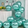 100pcs 10 polegadas 12 polegadas balões de látex metálicos cromados metal rosa ouro balão decorações de festa de aniversário de casamento brinquedos infantis ar 1602110