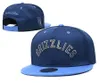 Memphis mens feminino Ja Morant Grizzlies Basquete Snapback Hats Baseball Cap de futebol Flat Ajusta Cap Sports Mix Order5515845