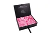 New Design Hair Extension Gift Cardboard Book Shaped Magnetic Box Packaging With Satin Silk Insert