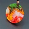 Kleur Jade Draak Hanger Ketting Chinese Gesneden Natuurlijke Charme Jadeïet Sieraden Amulet Mode Accessoires voor Mannen Vrouwen Geschenken