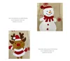 Julstrumpor Santa Claus Socks Snowman Reindeer Kids Presentkassar Eldstad Ornaments för Xmas Dekorationer