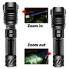 XHP90 2 9-core Super Powerful LED Flashlight Torch USB XHP70 2 Zoom Tactical Torch 18650 26650 USB Rechargeable Battey Light 30W206t