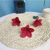 Imitacja Plumeria Home Decoration Garland Dekoracyjne Kwiaty Symulacja Plant Jajko Sztuczne jedwab Kwiat tkaniny Wieńce