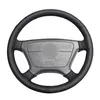 Black Artificial Leather Car Steering Wheel Cover for Mercedes Benz E-Class W210 E 200 240 280 320 1995-2002 W140 S320 350 420