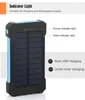 New Solar Power Bank 20000mah Dual USB Power Bank with LED light powerbank battery external Portable charger for iphone 12 iphone 4160180