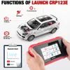 Bil Diagnostic Tool Launch X431 CRP123E OBD2 Reader SV ABS AIRBAG SRS AT AUTO OBDII kodskanner Gratis uppdatering