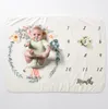 Hintergrund Decke Baby-Fotografie Decken Newborn Milestone Teppich Hintergrund Tuch Kalender Baby-Foto Props Zubehör 6 Designs WY808