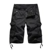 Herenshorts Heren Cargo 2021 Legercamouflage Heren Katoen Los Werk Casual Korte broek Grote maten Geen riem