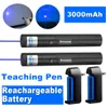 2PACK 301 Powerful Blue Violet Laser Pen Pointer 405nm Beam Light Teaching Focus Laser Pen+ 18650 Battery + Charger