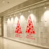 Merry Christmas Window Wall Stickers Ornaments Posters Decals Waterproof Christmas Tree New Year Home Decor JK2009KD